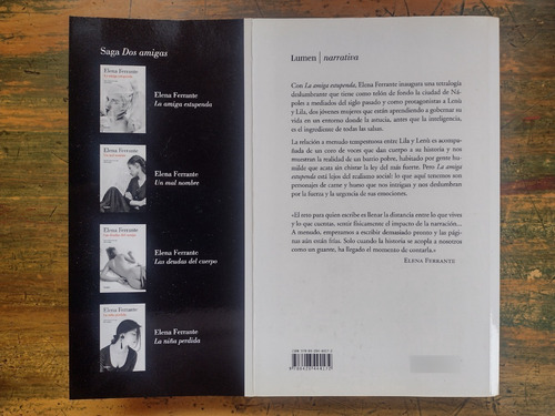 La Amiga Estupenda 1, De Elena Ferrante - Lumen Random House
