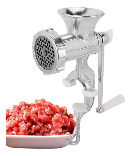 Moedor Maquina Manual De Moer Carne Moída N° 10 Com Manivela
