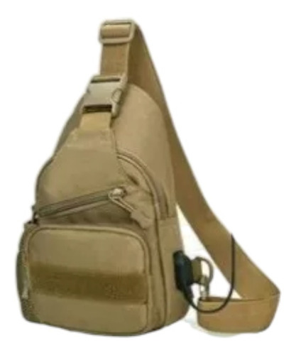 Bolso Tipo Pechera Tactico Militar Con Puerto Usb