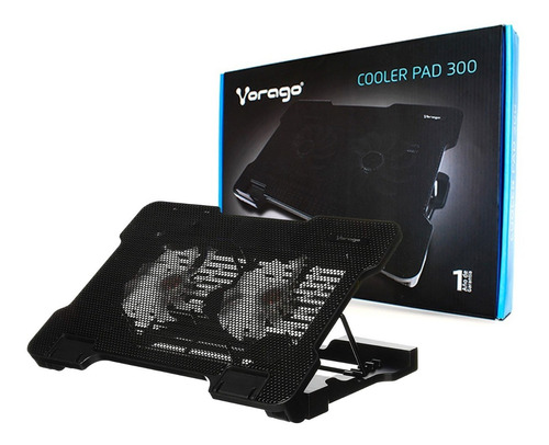 Ventilador Laptop Usb Base Enfriadora Cp-300 Vorago Negro