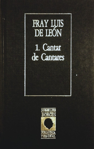 Cantar De Cantares - Fray Luis De León (Usado)