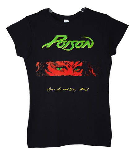 Polera Mujer Poison Open Up And Say Ahhh Rock Abominatron