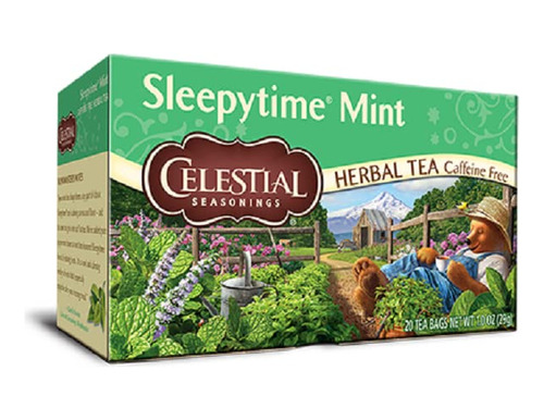 Celestial Seasonings Tea Sleepy Time Mint 20 Bolsa, 20 Ct