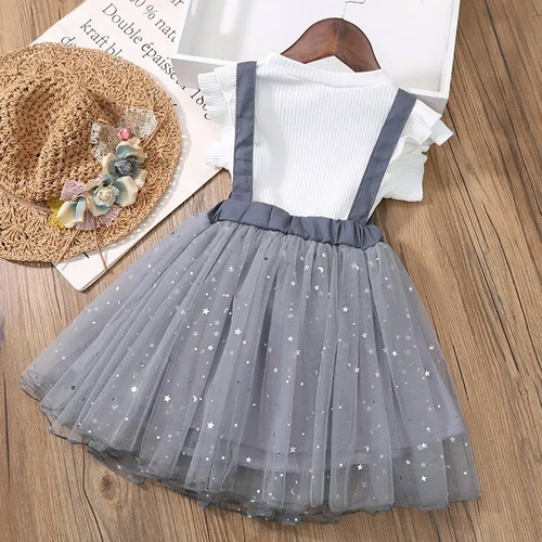 Vestido De Muñeca Princesa De Tul Sin Mangas Para Niñas