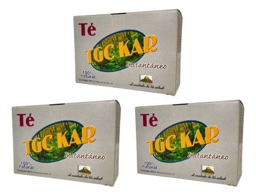Té Tgc Kar Instantáneo Aukar Pack De 3 Piezas