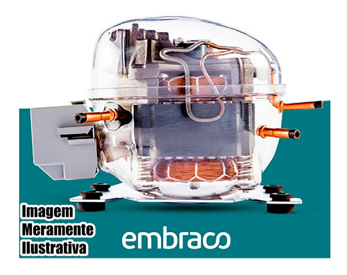 Compressor Motor Embraco Ffu130hax 1/3+ Refrigeração 127v