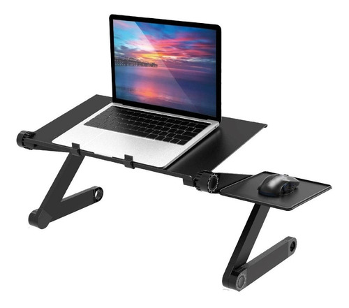 Mesa Notebook Laptop Soporte Plegable Soporte Regulable Color Negro