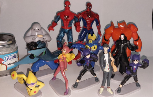 Figuras Muñecos Spider Man Y Big Hero 6