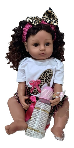 Boneca Bebe Reborn 100% Silicone 55 Cm Dandara 12x S/ Juros