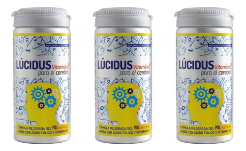 Lúcidus Vitaminas Para El Cerebro Pack X 90 Cápsulas 3 Meses