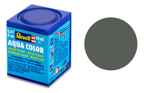 Tinta Aqua Color Cinza Esverdeado Fosco 18ml Revell 36167