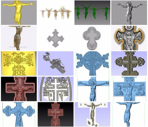 Archivos Router, Impresora 3d .stl Cruces Y Crucifijos