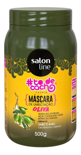 Salon Line To De Cacho  Máscara De Umectação Oliva 500g 