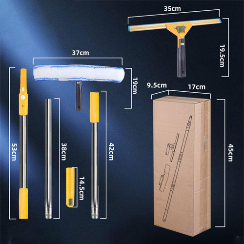 Kit De 3 Herramientas Para Limpiar Cristales Y Amarillo