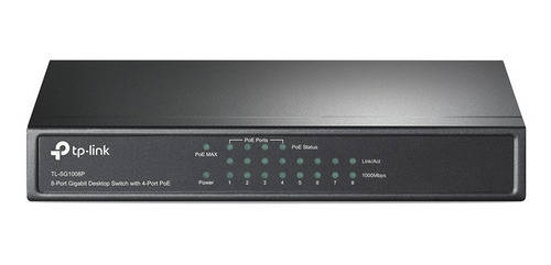 Switch Tp Link 8 Ports Gigabit Con 4 Puertos Poe Tl Sg1008p