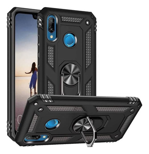 Funda Uso Rudo Anillo Magnetico Para Huawei Honor