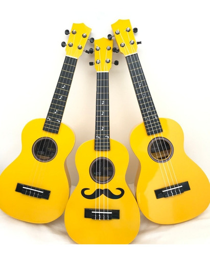 Ukeleles Acusticos Madera +forro+correa Y Pines+envio