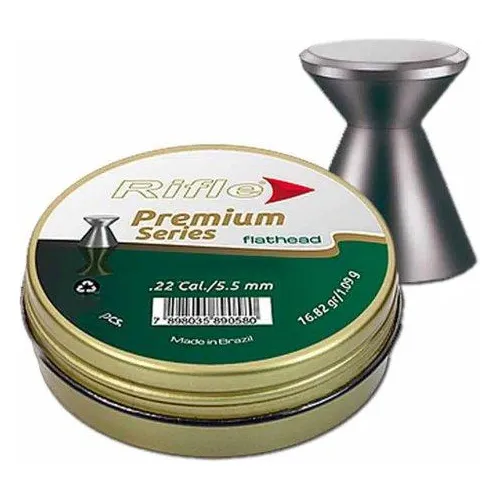comprar Chumbinho Rifle Premium Flat Head  5,5mm Lata 125 Un