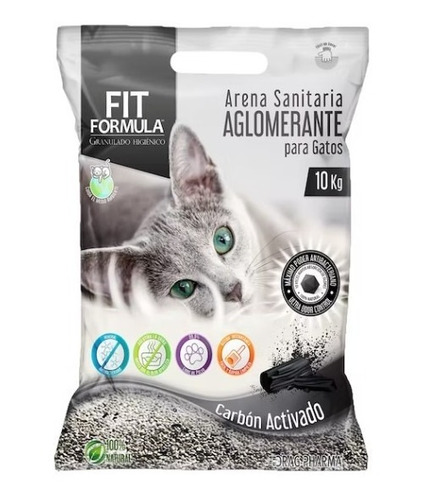 Arena Fit Fórmula Carbón Activo 10 Kg