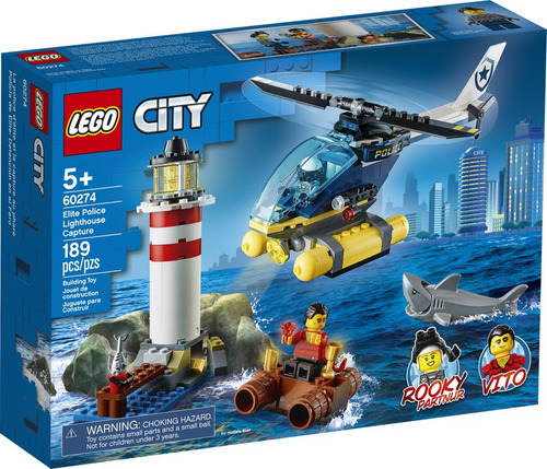 Set de construcción Lego City Police lighthouse capture 189 piezas  en  caja