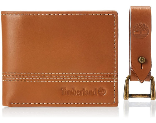 Cartera Timberland® Con Llavero Para Caballero Color Marrón Claro