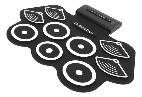 / Para Midi Drum Kit Electronic Set Roll Up Practice Pad