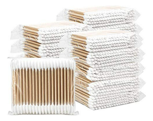 Algodón Swabs De Madera Doble Punta (2500 Pzas)