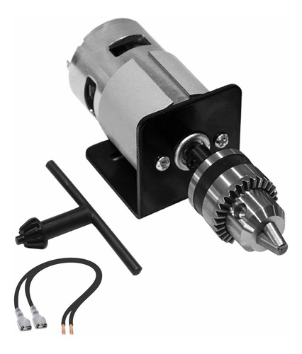 Mini Motor 775 12v Dc + Mini Mandril + Suporte 