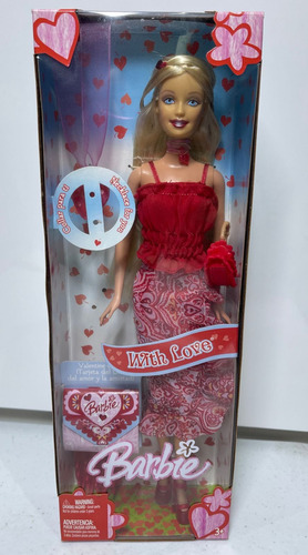 Barbie With Love Doll Muñeca 2005 Valentine Day 30cm Mattel