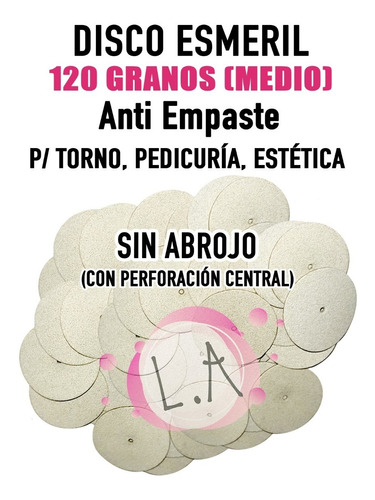 Discos Esmeril Para Podologia Minitorno 120 Granos X 100 U.