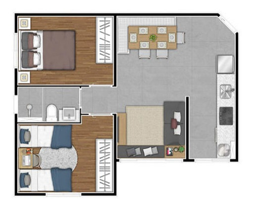 Imagem 14 de 14 de Apartamentos 2 Quartos Para Venda 45 Metros Quadrados Em Itapevi