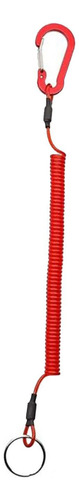 2 Llavero Retráctil Con Cordón De Seguridad Para Rojo