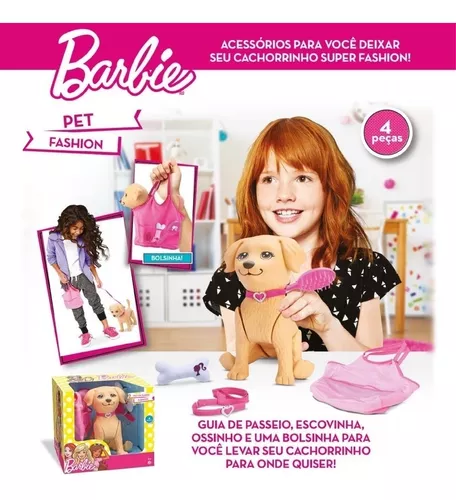 Cachorro Pet Fashion da Barbie - Pupee - MP Brinquedos