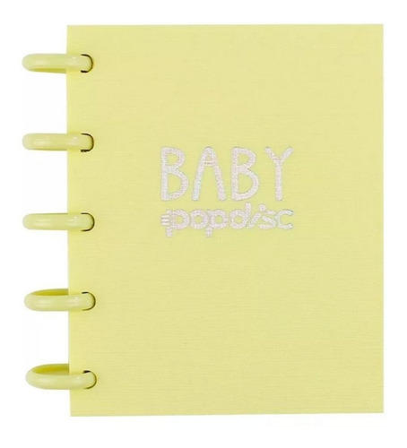 Caderno Baby Méd Sem Pauta Amarelo Baunilha 90g/m2 Pop Disc