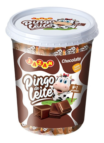 Pingo De Leite Chocolate Doce De Leite Pote 500g Jazam