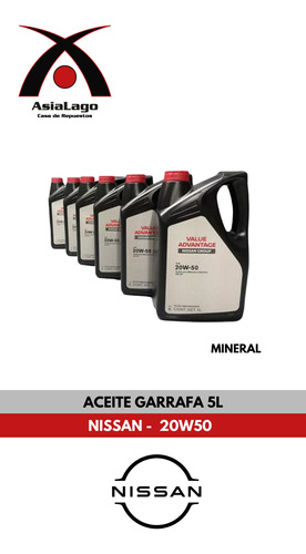 Aceite Mineral Nissan 20w50 Garrafa 5l