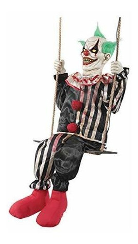 Morris Costumes Swinging Chuckles The Evil Clown Animated