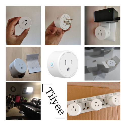 Enchufe Inteligente Wifi Smart Plug Alexa Home Socket Color Blanco