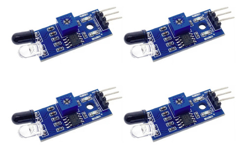 Modulo Sensor Infrarrojo Fc-51 De 5vdc 4 Unidades
