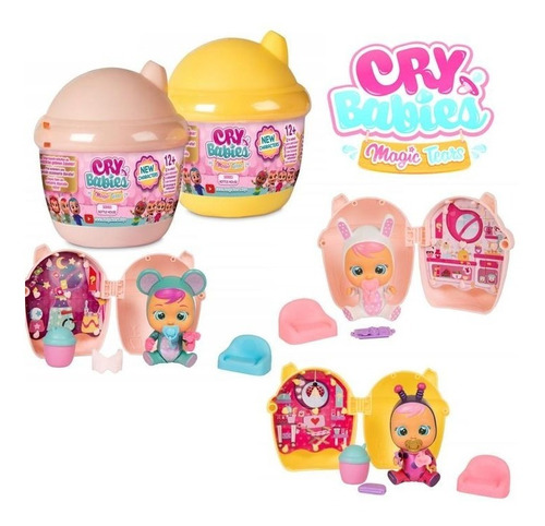 Mini Cry Babies Lagrimas Magicas Pack X 2 Amarillo Y Rosado 