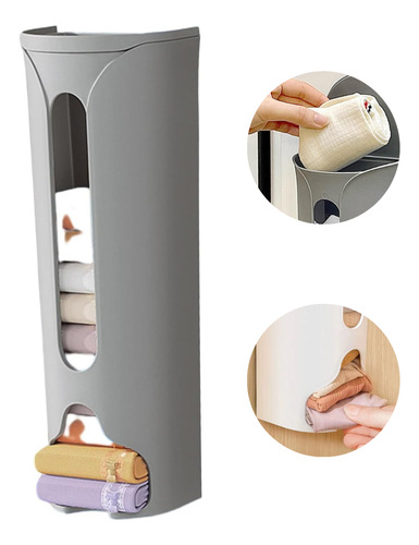 Caja Plástico Organizador Dispensador Bolsas Ropa Interior
