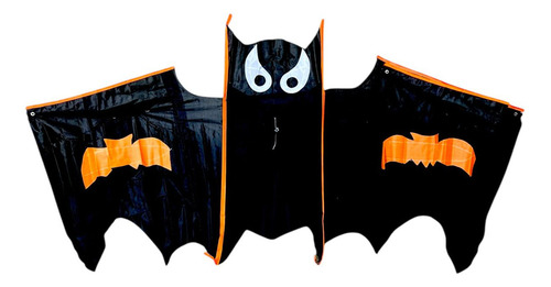 Barrilete Cometa Murciélago Negro Para Jugar En Famiilia