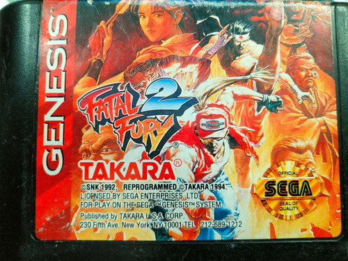 Fatal Fury 2 Sega Genesis (Usado)