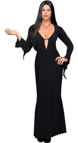 Disfraz De Morticia Addams Para Mujer Talla: Plus Halloween