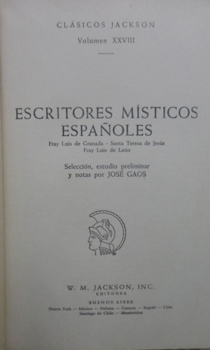 Escritores Místicos Españoles Luis De Granada Santa Teresa