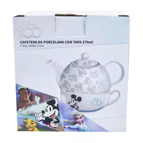 Tetera Con Tapa Y Taza Disney 100 Años