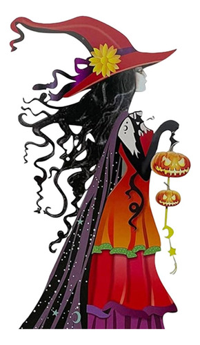 Cartel De Halloween Con Decoración De Jardín De 39cmx20cm