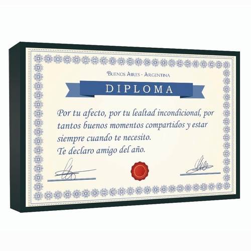 Cuadro De Diploma Dia Del Padre - Personalizado Para Regalar