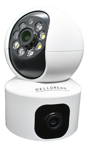 Camara Dual Lens Sensor De Movimiento Interior Dellorean