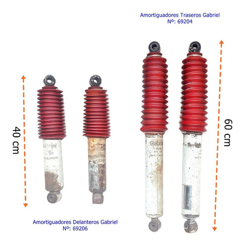 Amortiguadores Delanteros Y Traseros Para Chevrolet C10 /c30